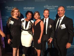 Attending annual Loeb Awards dinner where Full Measure was among the finalist.